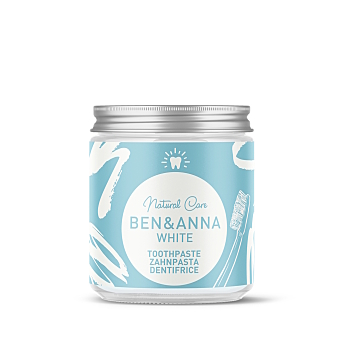 BEN & ANNA Zubní pasta proti zbarvení zubů 100 ml (Přírodní zubní hygiena) - Bělící, Přírodní