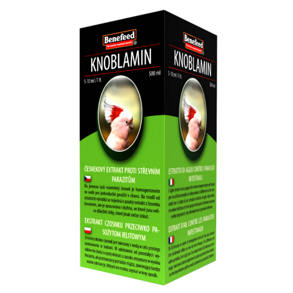 E-shop BENEFEED Knoblamin E pro exoty česnekový olej 500 ml