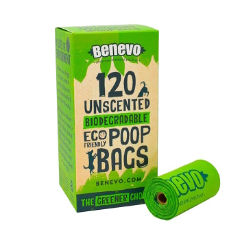 BENEVO Sáčky na exkrementy 120 kusů (Úklid po psech a sáčky na exkrementy)