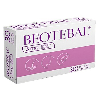 BEOTEBAL 5mg 30 tablet (Na vypadávání a růst vlasů)