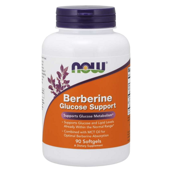 NOW FOODS Berberine Glucose Support 90 kapslí (Dlouhověkost, vitalita, Longevity) - Jednosložkové