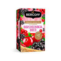 BERCOFF Brusinka a černý bez s vitaminem C 16 sáčků