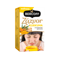BERCOFF Čaj zázvor a kurkuma 20 sáčků