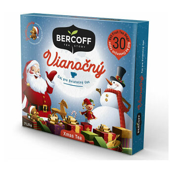 BERCOFF KLEMBER Vánoční dárkové balení čajů 6 x 5 sáčků