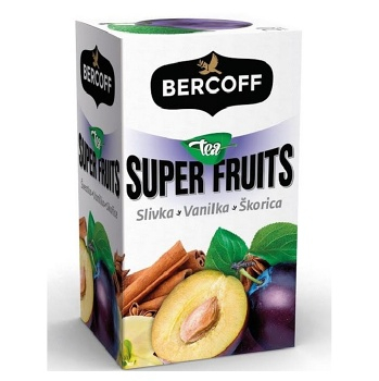 BERCOFF KLEMBER Super Fruits Švestka, Vanilka, Skořice 20 sáčků