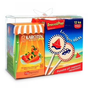 VITAHARMONY TravelPop letní box 12 ks + Beta karoten 365 tobolek + míč ZDARMA