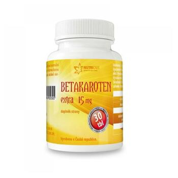 NUTRICIUS Betakaroten Extra 15 mg 30 tablet