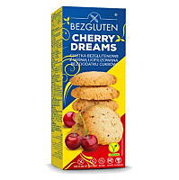 BEZGLUTEN Sušenky třešňový sen bez přidaného cukru a lepku 110 g
