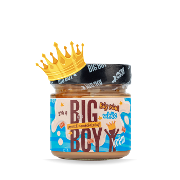 BIG BOY Big king white krém s lískovými ořechy a mlékem 220 g (Ořechové krémy) - Sladké