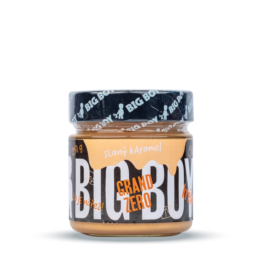 BIG BOY Grand zero arašídový krém s příchutí slaný karamel 250 g