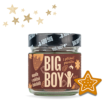 BIG BOY Mandle v mléčné čokoládě s perníkovým kořením 140 g (Mandle) - Sladké