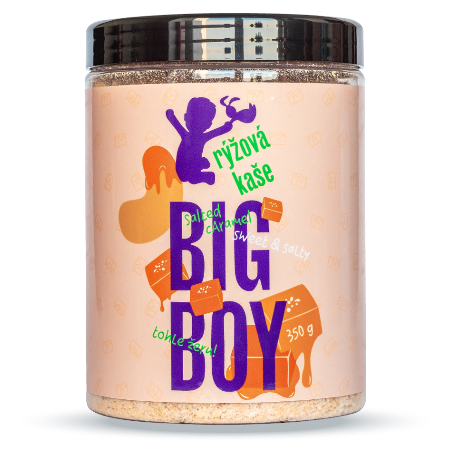 E-shop BIG BOY Rýžová kaše Sweet and Salty s příchutí slaného karamelu 350 g