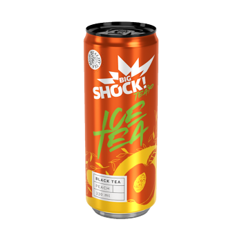 BIG SHOCK! Ice tea black peach 330 ml (Džusy, mošty, smoothies)