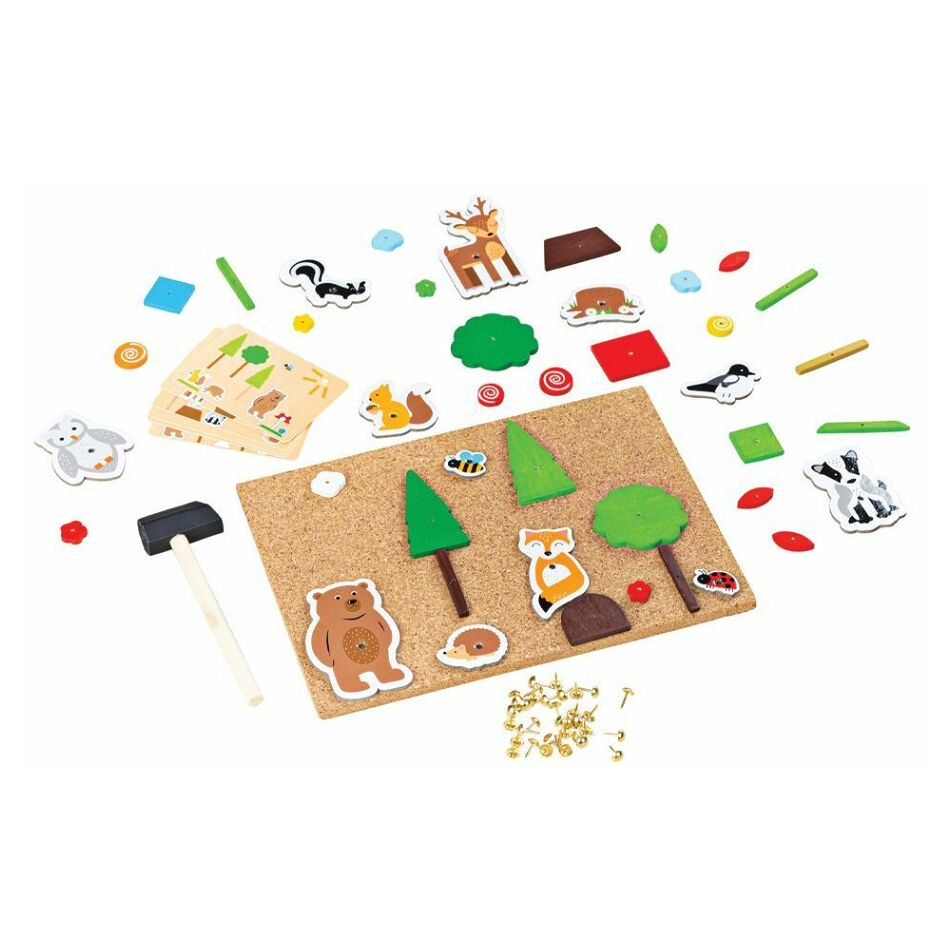E-shop BIGJIGS Toys Kreativní zatloukací hra život v lese