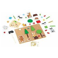 BIGJIGS Toys Kreativní zatloukací hra život v lese