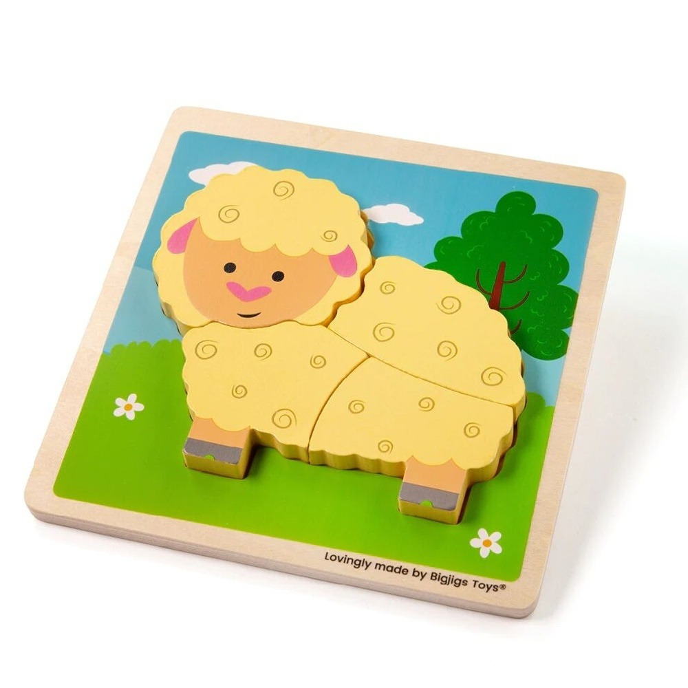 E-shop BIGJIGS Toys Vkládací puzzle ovečka