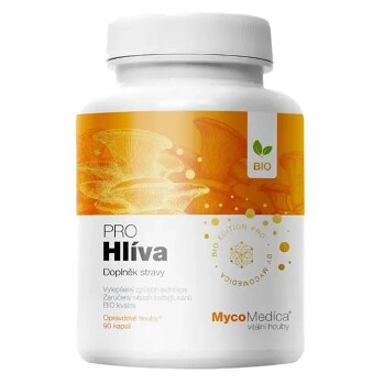 MYCOMEDICA Bio Hlíva Pro 90 kapslí (Hlíva ústřičná) - Přírodní, Jednosložkové