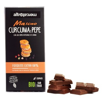 MASCAO Hořká čokoláda s kurkumou a pepřem BIO 100 g (Čokolády) - BIO