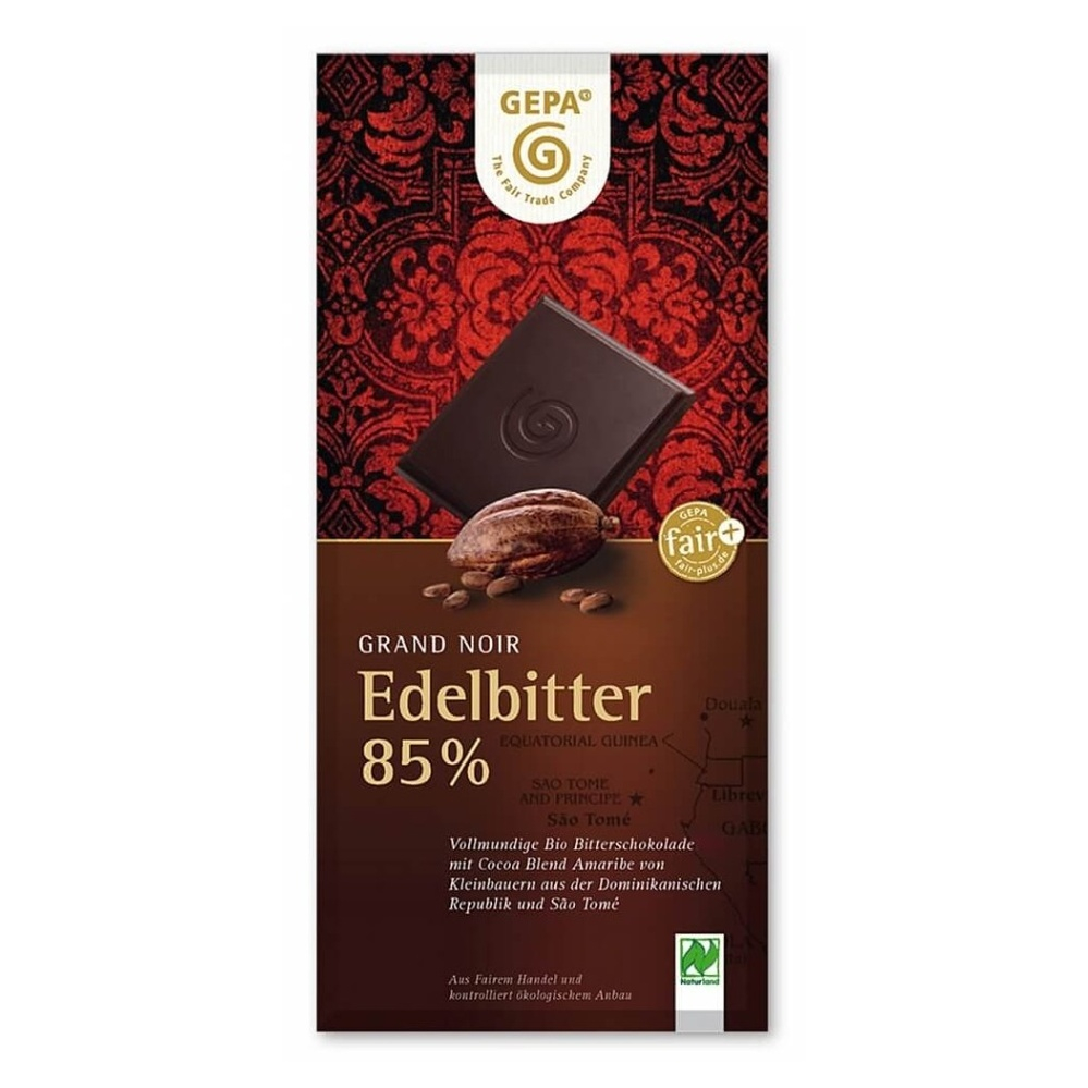Levně GEPA Hořká čokoláda s 85 % kakaa BIO 100 g