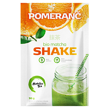 MATCHA TEA Shake pomeranč BIO 30 g (Džusy, mošty, smoothies) - Přírodní, Instantní, BIO