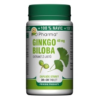 BIO PHARMA Ginkgo Biloba extrakt 40 mg 30+30 tablet