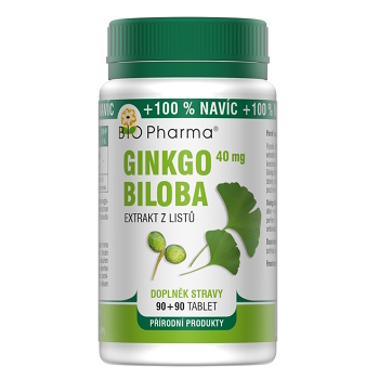 BIO PHARMA Ginkgo Biloba extrakt 40 mg 90+90 tablet