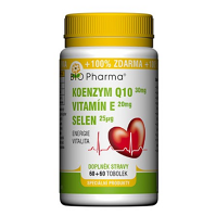 BIO PHARMA Koenzym Q10 30 mg + vitamín E + selen 60+60 tobolek