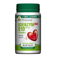BIO PHARMA Koenzym Q10 forte 60 mg + vitamín E 30+30 tobolek