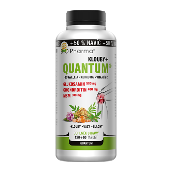 BIO PHARMA Quantum Klouby+ 6 složek 120+60 tobolek (Na klouby) - Vícesložkové
