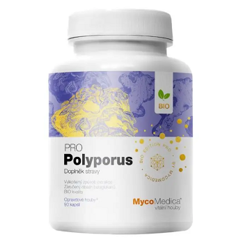 MYCOMEDICA Bio Polyporus Pro 90 kapslí (Čínské houby) - Přírodní, Jednosložkové