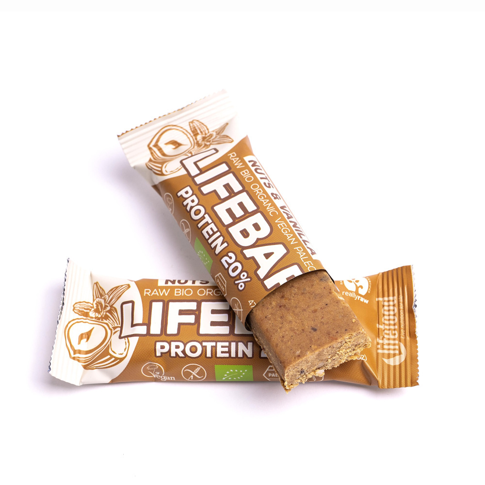 E-shop LIFEFOOD Lifebar tyčinka protein oříšková s vanilkou BIO 47 g