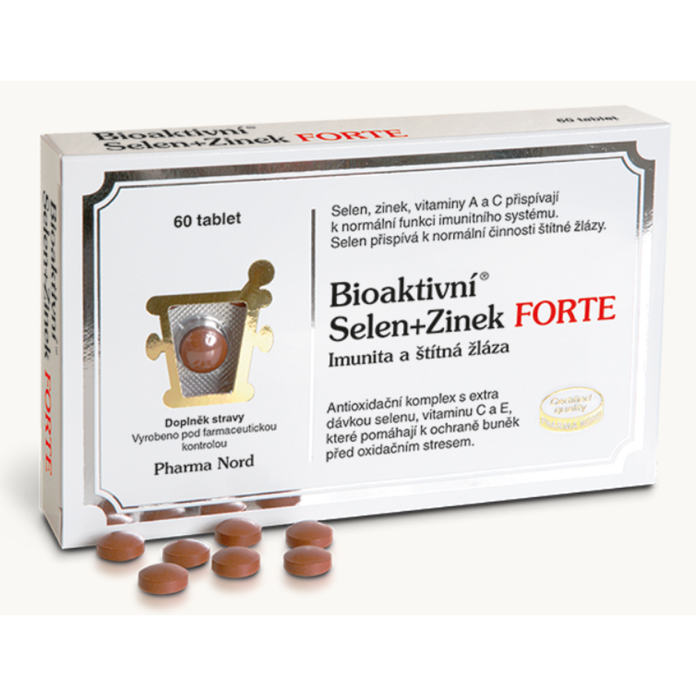 PHARMA NORD Bioaktivní selen + zinek FORTE 60 tablet