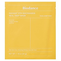 BIODANCE Radiant Vita Niacinamide Rozjasňující pleťová maska 34 g