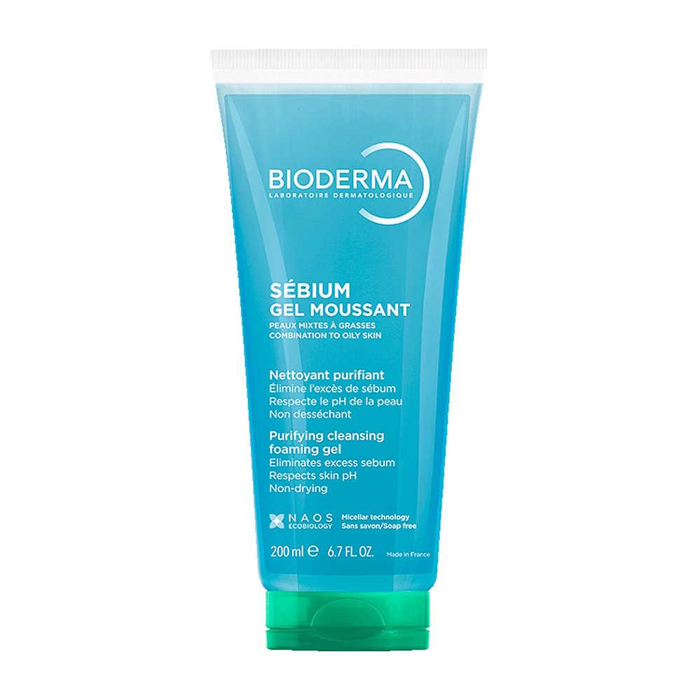 BIODERMA Sébium Moussant čisticí gel pro smíšenou a mastnou pleť 200 ml