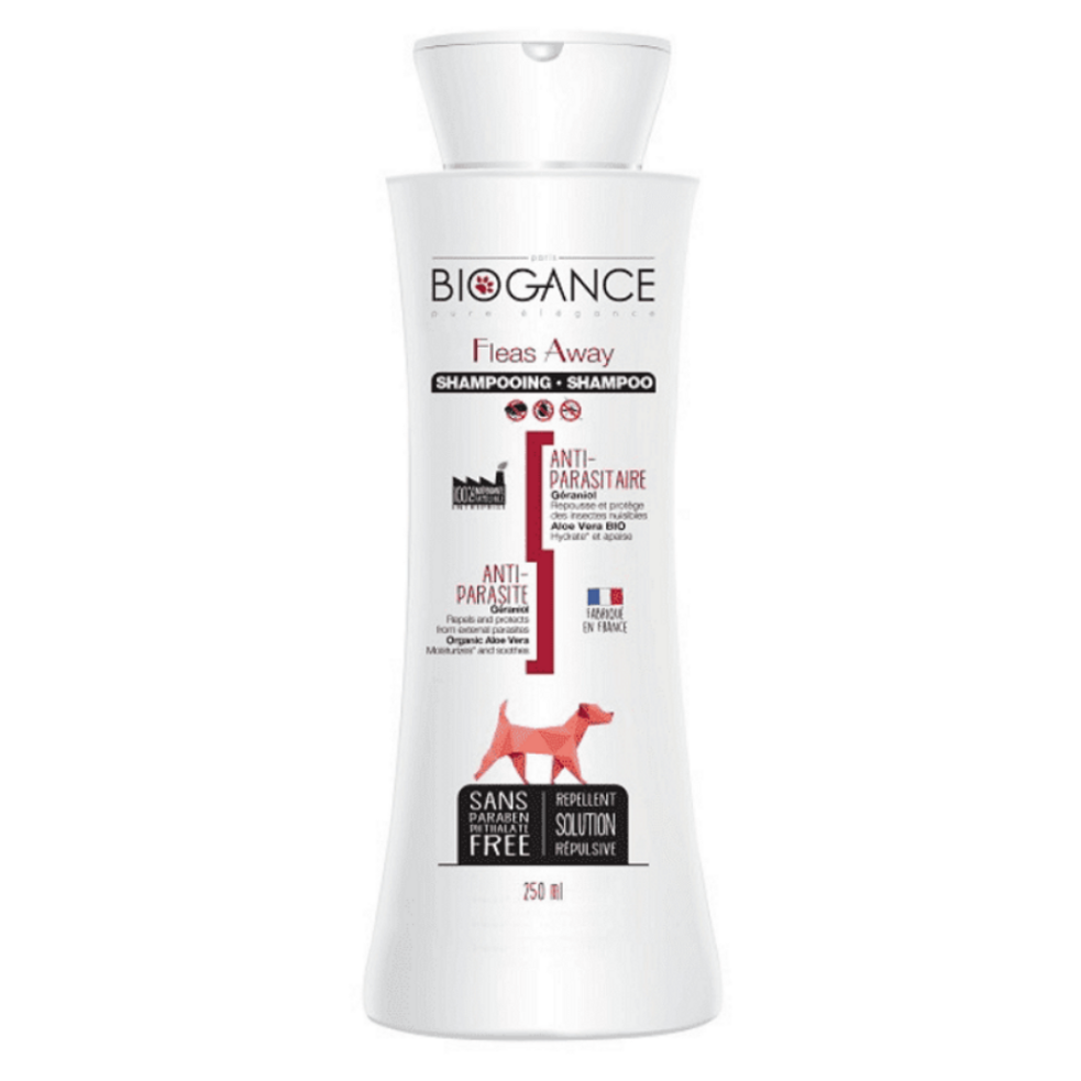 E-shop BIOGANCE Fleas away dog antiparazitní šampon 250 ml