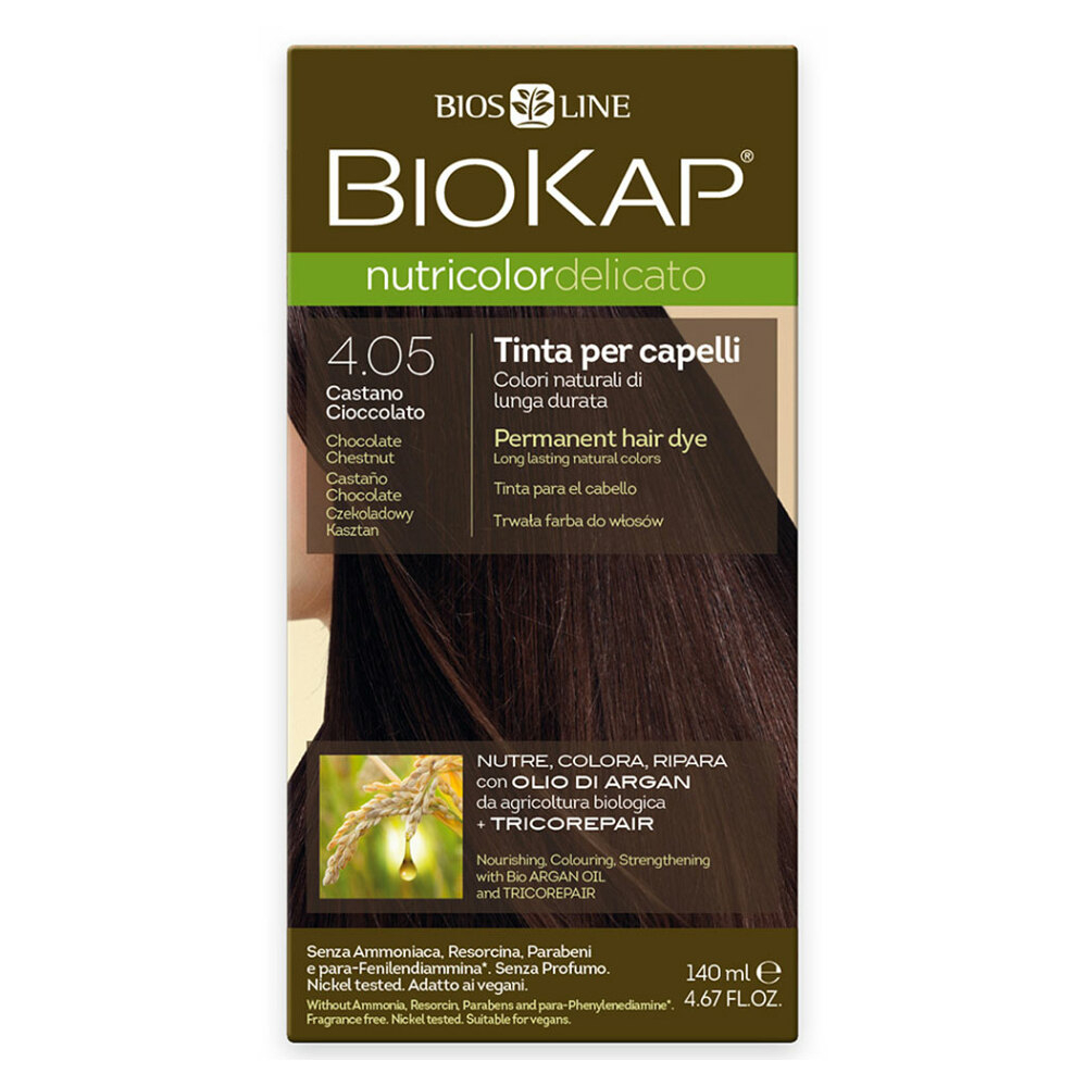 E-shop BIOKAP Barva na vlasy 4.05 Kaštan-čokoláda 140 ml