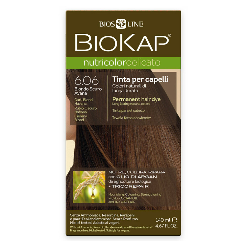 E-shop BIOKAP Barva na vlasy 6.06 Blond tm.Havana 140 ml