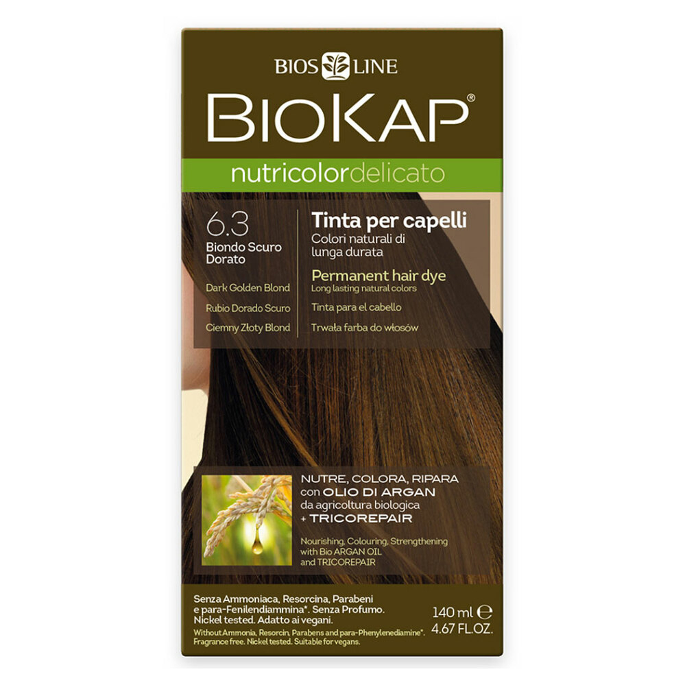E-shop BIOKAP Barva na vlasy 6.3 Blond zlatá tmavá 140 ml