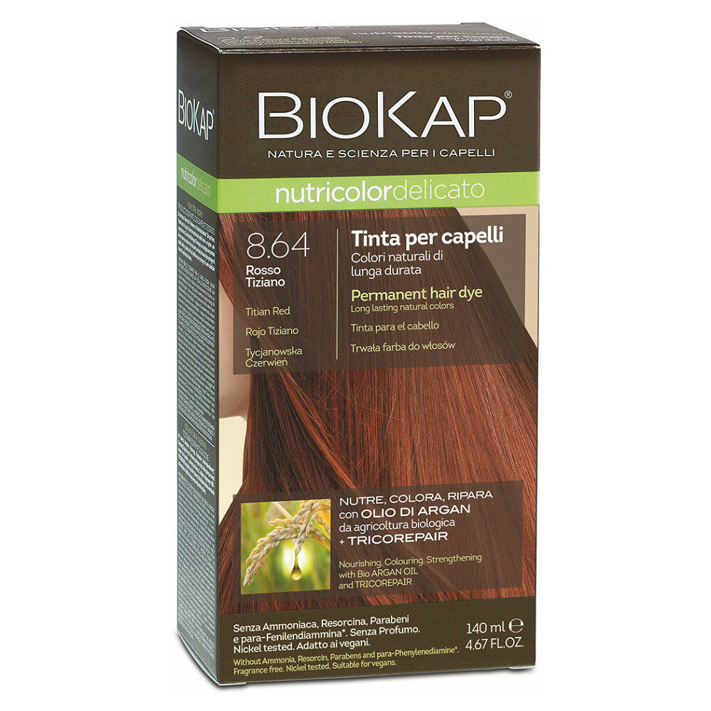 E-shop BIOKAP Barva na vlasy 8.64 Tiziánově červená 140 ml