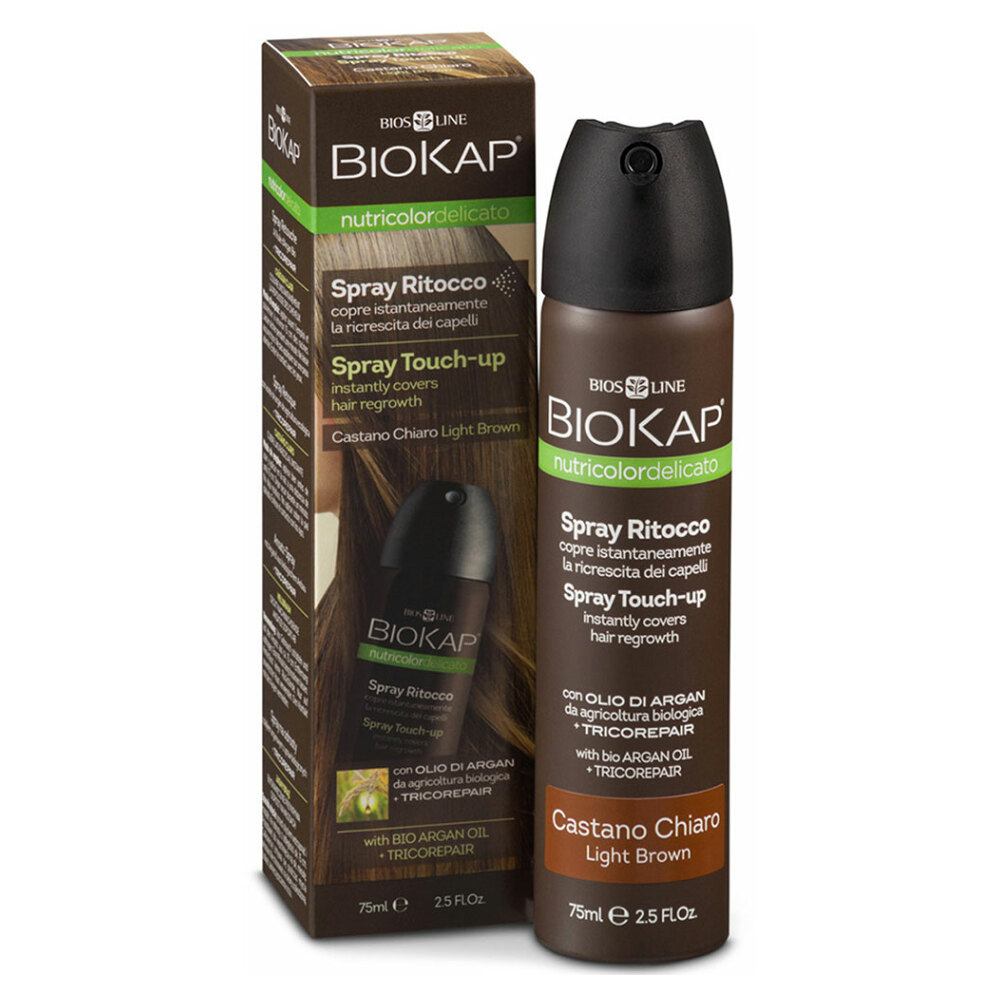 E-shop BIOKAP Spray Touch Up krycí sprej Hnědý světlý 75 ml