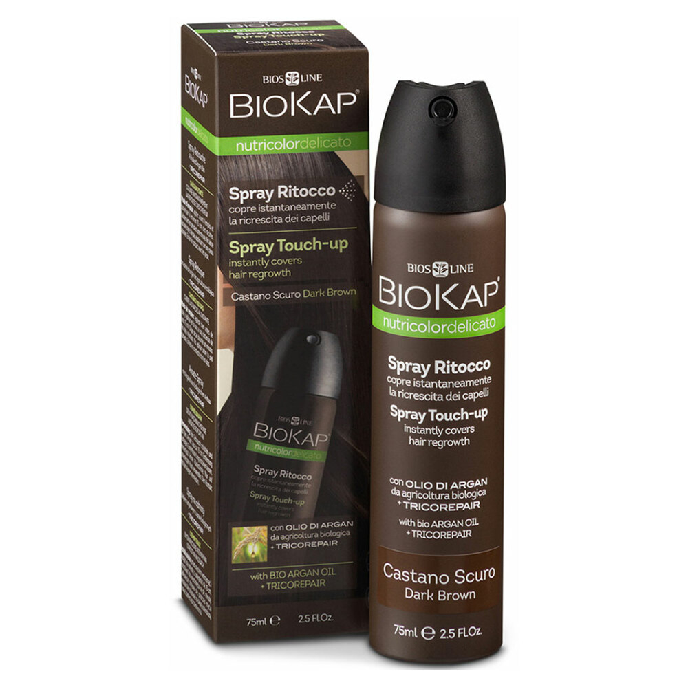 E-shop BIOKAP Spray Touch Up krycí sprej Hnědý tmavý 75 ml