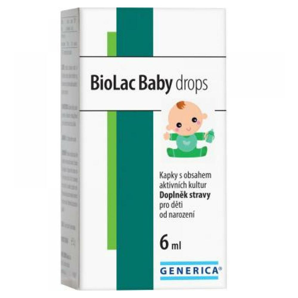 Levně GENERICA Biolac baby drops 6 ml