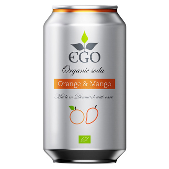 EGO Biolimonáda pomeranč a mango 330 ml BIO