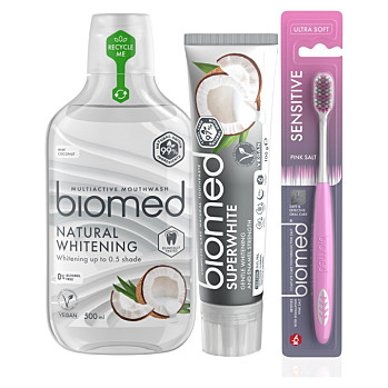 BIOMED Superwhite Dárkové balení bělící péče (Kosmetické balíčky) - Přírodní