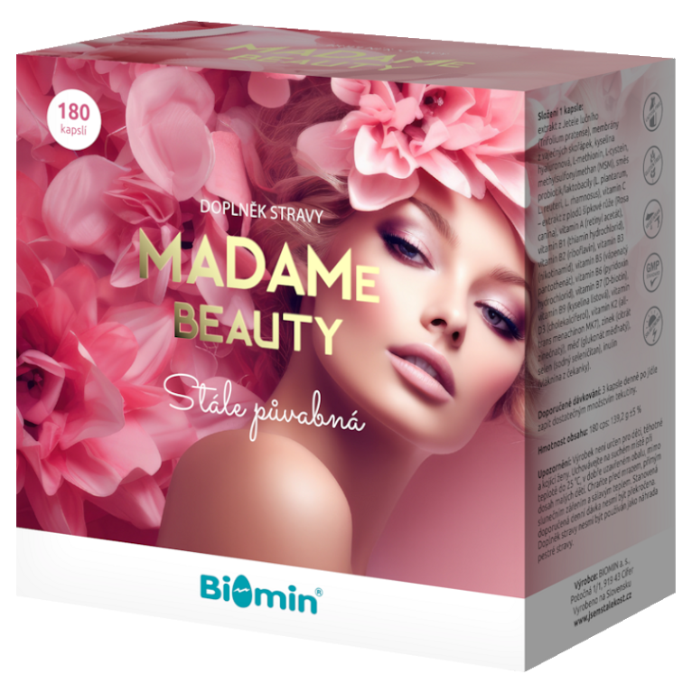 BIOMIN MadaMe beauty 180 kapslí