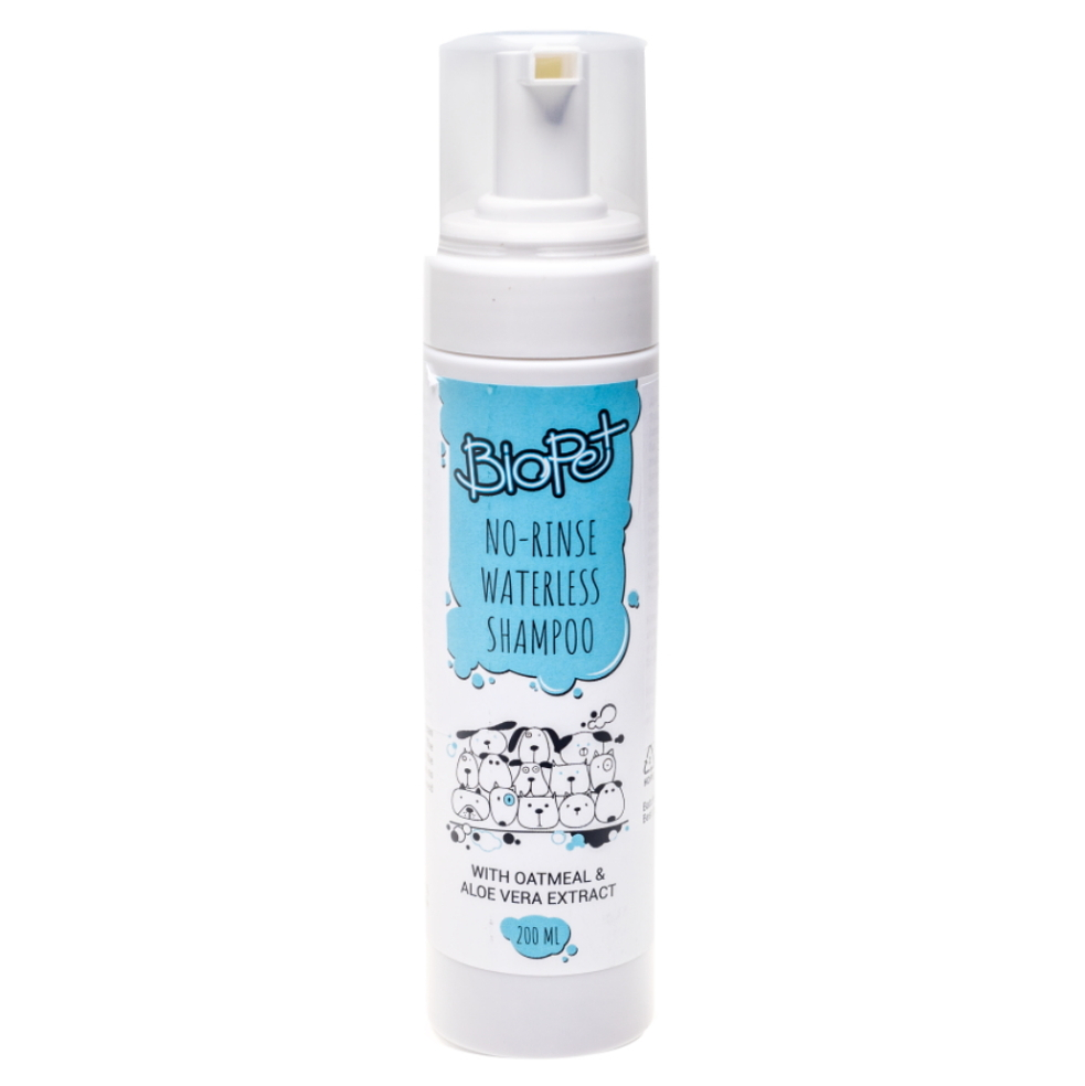 Levně BIOPET Bezoplachový šampon/pěna pro zvířata 200 ml