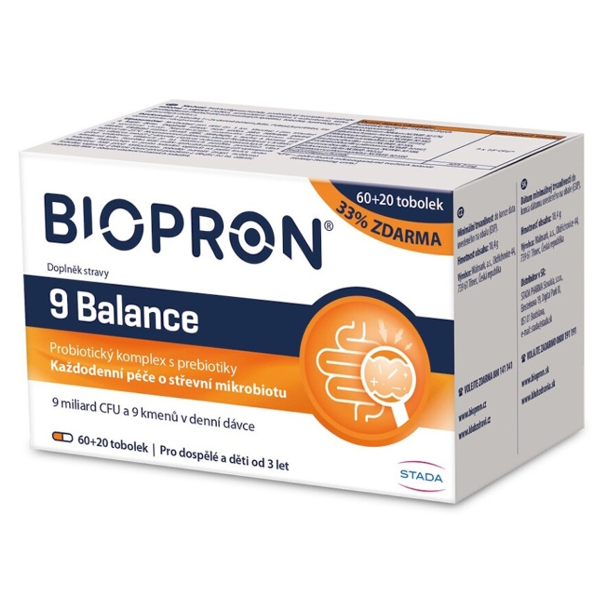 Levně BIOPRON 9 Balance 60+20 tobolek