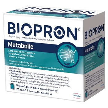 BIOPRON Metabolic 20 sáčků (Probiotika a laktobacily) - Vícesložkové