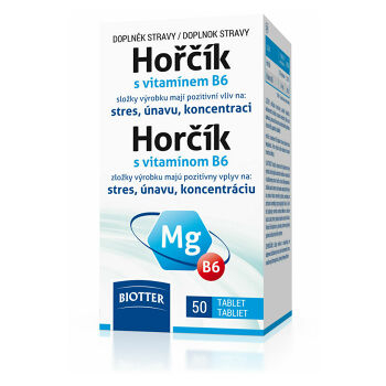 BIOTTER Hořčík s vitaminem B6 50 tablet
