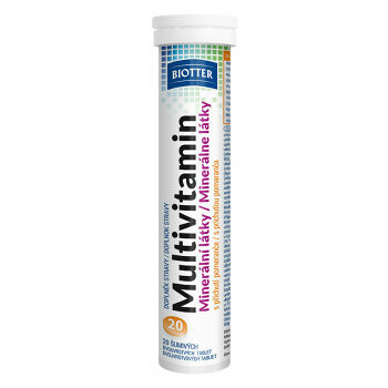 BIOTTER Multivitamín s minerály šumivé tablety 20 ks